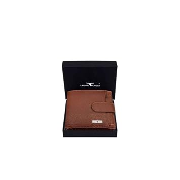 URBAN FOREST Oswald Redwood Leather Wallet for Men - image, photos
