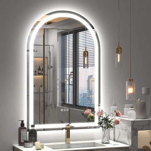Image of 20x30 Inch Arched LED Bathroom Mirror