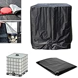 ✔️【CARACTERÍSTICAS】: Agregue protección y estilo a su tanque IBC sin comprometer su función. Puede leer el nivel del agua como de costumbre gracias al velcro de fácil acceso. El tanque de agua de lluvia IBC de 1000 litros protege su tanque de agua de los dañinos rayos UV, la formación de algas se evita en gran medida gracias a la lona protectora del tanque IBC.