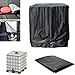 Cubierta de Contenedor IBC,1000L Cubierta Protectora Depósito Agua IBC,Oxford 210D Funda Impermeable IBC,Resistente Al Agua,Al Polvo y A Los Rayos UV,Lona para Tanque Agua IBC con Cremallera y Velcro