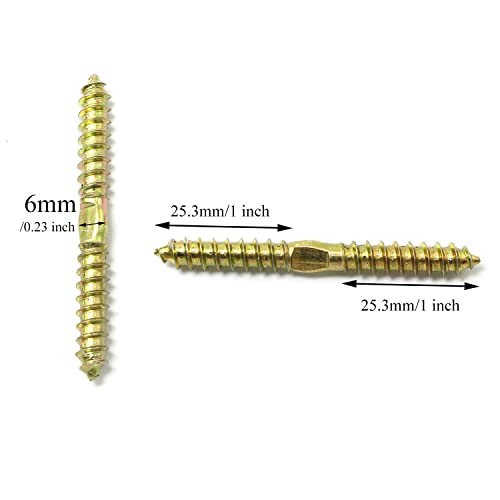 24 tornillos autorroscantes de doble punta M6x60mm miniatura 3