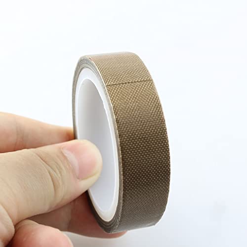 Image of Teflon Tape 13mm x 5m Non Stick PTFE Tape Brown High Temperature Heat Insulation Tape for Impulse Sealer Replacement Parts