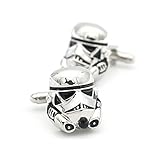 Herren Stormtrooper Manschettenknöpfe Kupfer Material Silber FarbeNützlich und praktisch