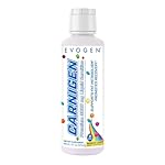 Evogen Carnigen Premium L Carnitine Liquid – L Carnitine 3000 Supplement | L Carnitine Supplement for Fat Metabolism & Recovery | Acetyl L-Carnitine | Caffeine Free | Rainbow Candy | 31 Servings