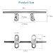 316 Stainless Steel Boat Cleats 6 inch,Boat Dock Cleats,Boat Docking Cleat Rope Cleats,Open Base Dock Cleats for Boat,Yacht,Decks,Nautical Decor,Screws Included (4 Pack)