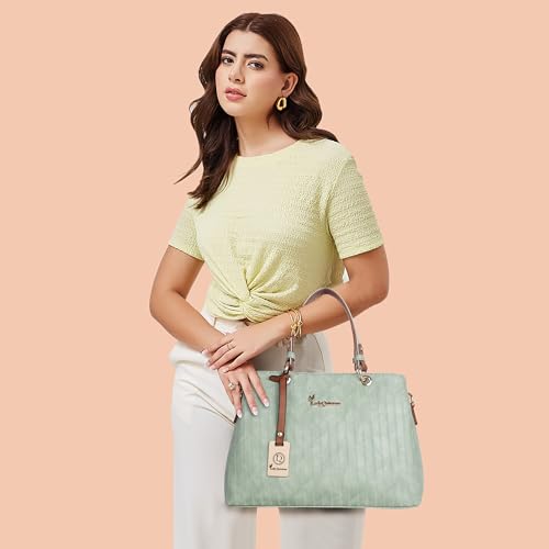 Image of Lady Quinton Women's Striped Line Handbag for Women| Ladies purse | Stylish Shoulder Bag | Gift for Women