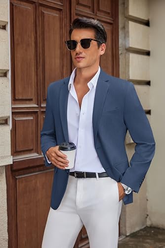COOFANDY Mens Casual Blazer Slim Fit Suit Jacket Two Button Lightweight Sport Coat3