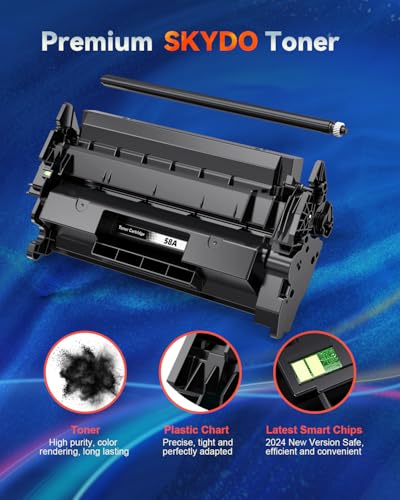 Image of Compatible for 58A Black Toner Cartridge (with chip) for HP CF258A,1 Black