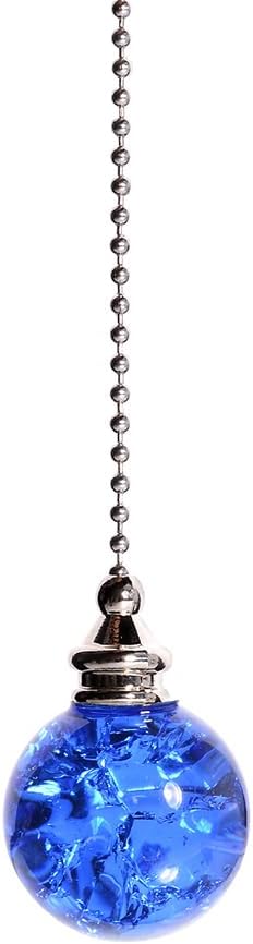 2 Pcs Decorative Fan Strings Ceiling Fan Extension Pulls Light Fixture Pull Chains Light Pull Chain Extenders Ceiling Fan Pull Chain Pendants Connectors Ornaments with Ball Blue