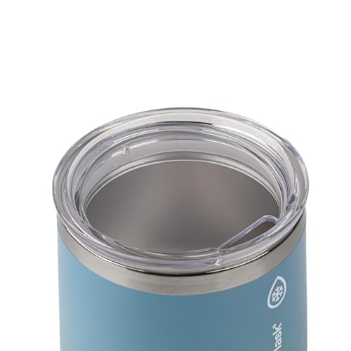 Image of ThermoFlask Drinkware Wine Tumbler - Double-Wall Tumbler for Cold & Hot Drinks - Lightweight & Simple Drink Cup with Lid - Modern & Durable Drinking Cup - 12 oz, Dusty Blue