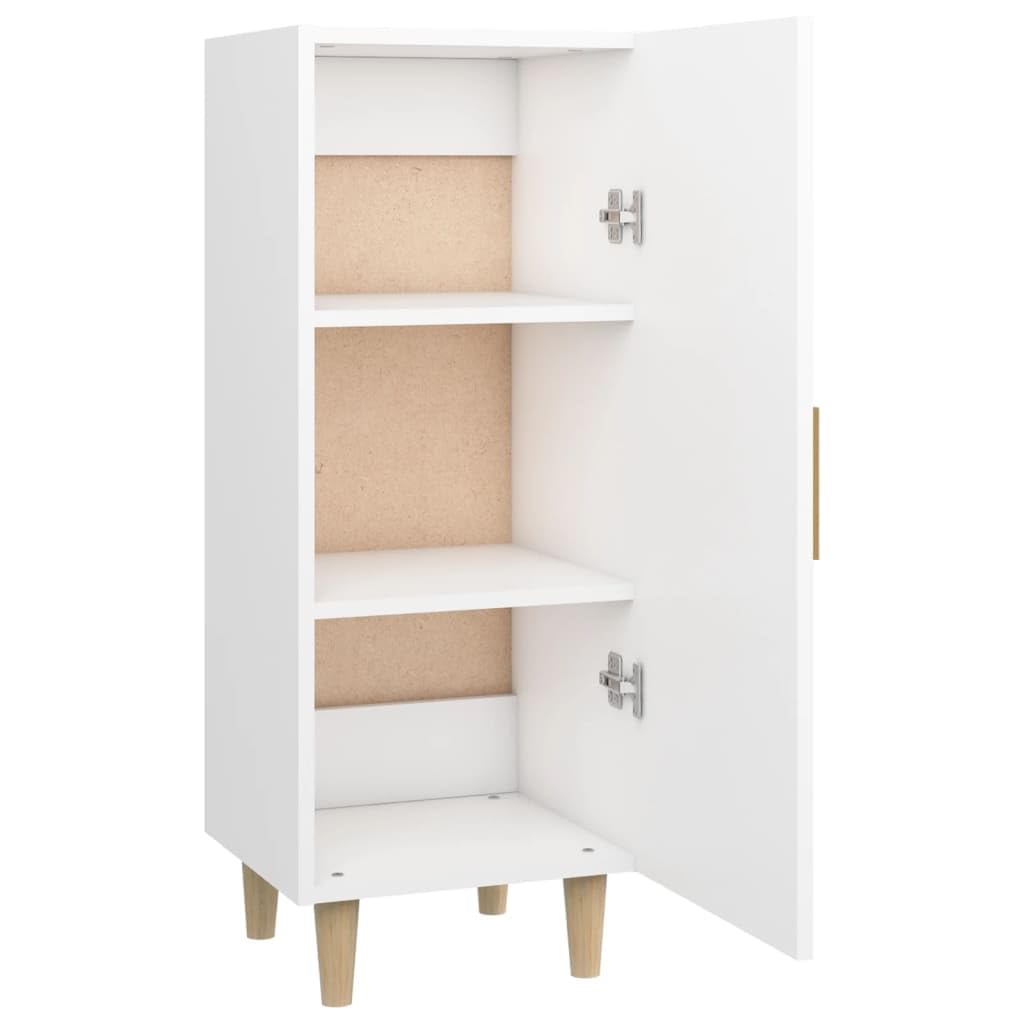 Aparador moderno para sala de estar de madera con estantes y puerta batiente, aparador de madera para comedor con práctico espacio de almacenamiento