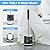 TRENTI Toilet Brush and Holder Set, Ventilated Holder, Compact Toilet Brush Set for Bathroom Deep Cleaning (2, Black)