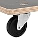Homgoday Stands with Wheels 2 pcs Rectangular 80x55x11.5cm Loading Platforms and Pallets Economy and Industry