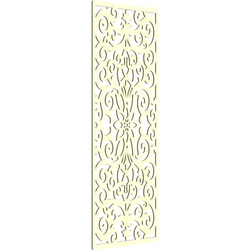 Image of Buel Decorative Pierced Fretwork Wood Wall Panels, 29 3 /8 inchW x 74 3 /8 inchH x 1 /4 inchT, Alder
