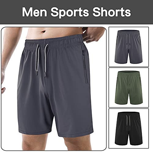 Calças esportivas masculinas cintura elástica com cordão com zíper bolso calça leve de secagem rápid
