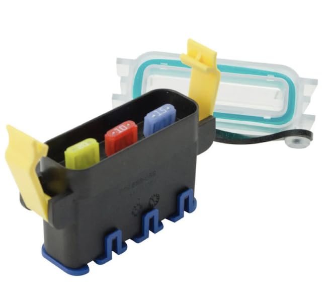 PDM32002ZXM, Fuse Holder HWB6 W/Black Cover & Bracket