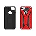 Zizo Static Series for iPhone 8 Case Military Grade Drop Tested with Built in Kickstand iPhone 7 iPhone 6s Case Red Black