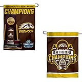 WMU Broncos 2025 Hockey Frozen Four National Champions Double Sided Garden Flag