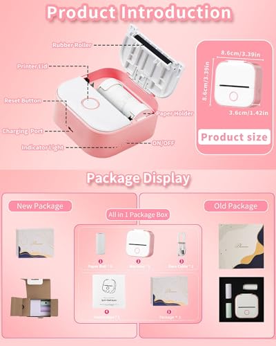 Memoking T02-PK-A1-3SET(1) Mini Sticker Printer thumb #7