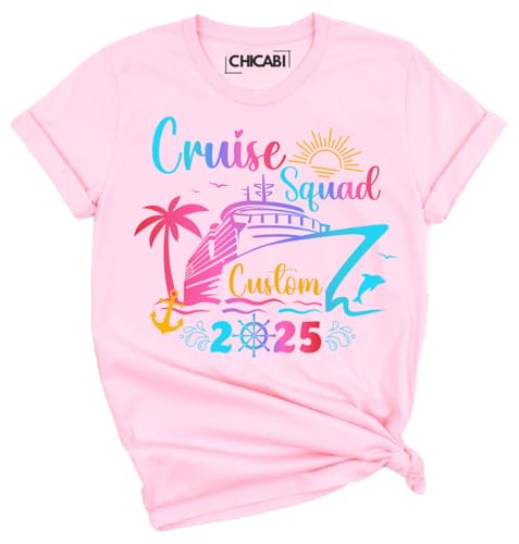Custom Name Cruise Squad 2025 T-Shirts, Family Vacation, Matching Cruise Shirts, Family Vacation Shirts, Group Cruise Tee