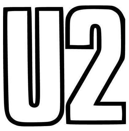 U2 Rock Band - Sticker Graphic - Auto, Wall, Laptop, Cell, Truck Sticker for Windows, Cars, Trucks