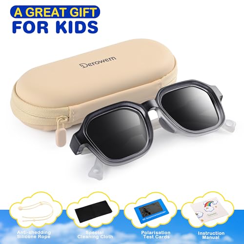 Kids Sunglasses for Boys Girls Children Polarized Sunglasses with Strap UV400 Protection Toddler Infant Sun Glasses2