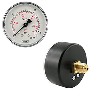Fittingstore Waagerecht Manometer Ø 63 mm
