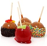 Perfect Stix 5.5 Inch Sturdy Candy Apple Bamboo Skewers - 6mm Thick. Tip is Semi-Pointed. Natural Bamboo Sticks Caramel Candy Apple Sticks for Corn Dog,Pack of 125CT
