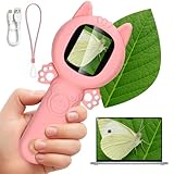 2 in 1 Mikroskop & Kamera für Kinder, 500X Digital Taschenmikroskop Tragbares, 2 Megapixel Autofokus Handymikroskop, Dual Kameras Kinderkamera Geburtstags Geschenk Spielzeug für Mädchen 4-12 Jahren