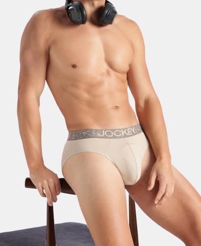 Image of Jockey US07 Men Super Combed Cotton Elastane Stretch Solid Brief