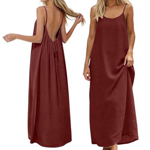 Robe de fête dos nu en mousseline fine coupe mi-longue