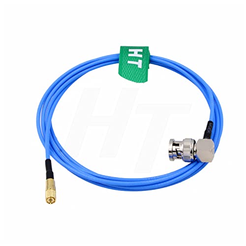 Câble coaxial 10-32 UNF vers BNC coudé HangTon de 3 mètres pour capteur