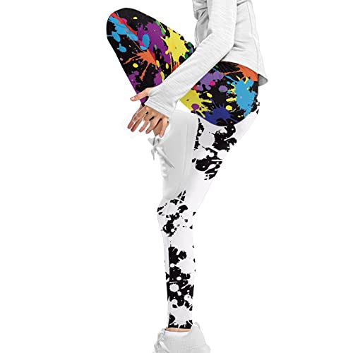 Girls' High Waisted Leggings Full Length Workout Yoga Pants Sports for Kids 4-13 Years4