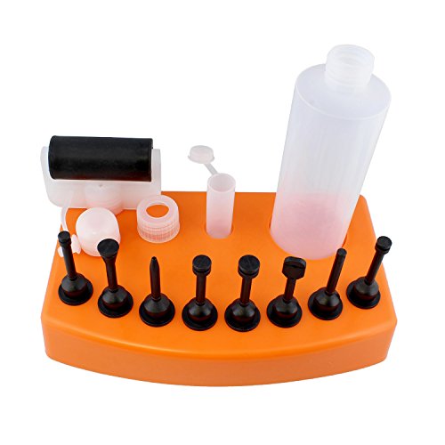 DCT Wood Glue Applicator Glue Spreader Kit â€“ 8 oz ounce Glue Dispenser Applicator Bottle, Glue Roller, Glue Tips, Tray