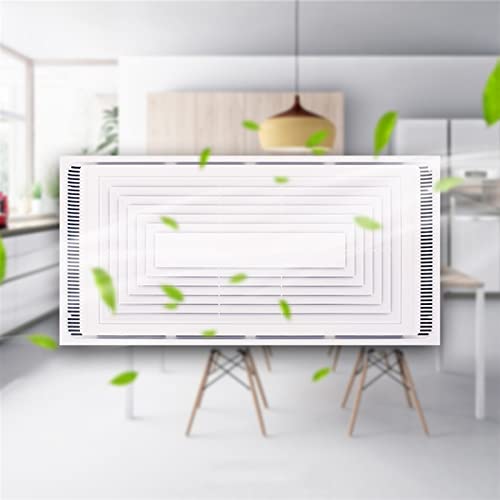 Ventilador de techo 30×60CM, ventilador extracto doble motor rectangular de alta potencia, ventilador extractor silencioso y potente para baño miniatura 6