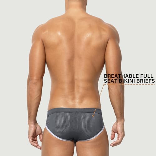 Arjen Kroos Mens Sexy Mesh Underwear Briefs Breathable Silk Low Rise Athletic Underwear4