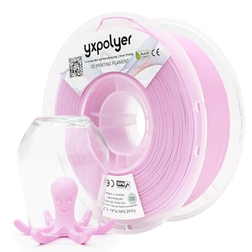 Image of YXPOLYER PLA Filament PLA Plus Food-Grade 1kg 1.75mm, Food Safe AMS-Compatible 3D Printing Filament Odor-Free for Home Use 3D Printer, Sakura Pink