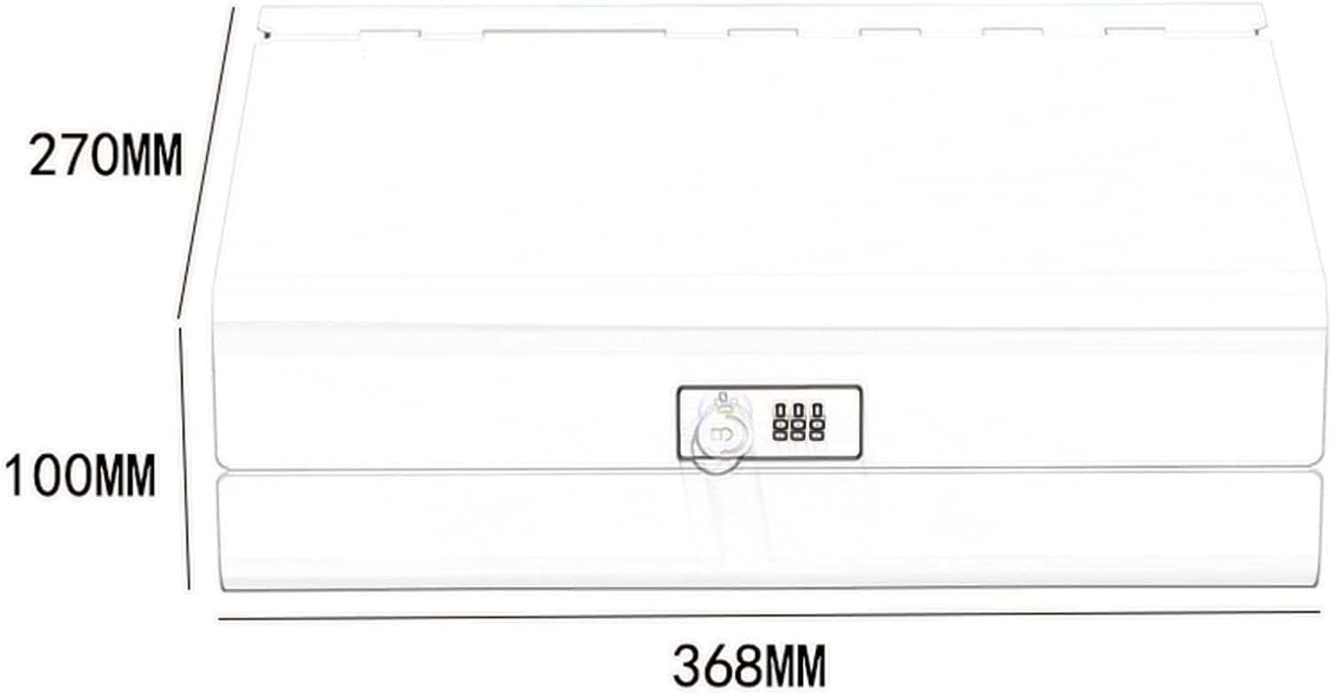 Cassettiera da Ufficio Schedario Da Scrivania - Cassetta Portadocumenti In Metallo Sicura Per Fogli A4 Con Serratura A Combinazione, Organizer Da Scrivania Per Ufficio E Casa(Gray)