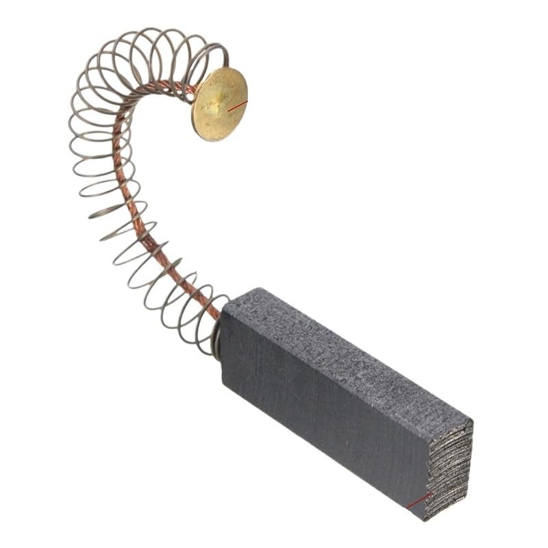 2/4/6 cepillos de carbón para motor eléctrico, herramienta de repuesto de reparación de resorte de latón para generador eléctrico de taladro de martillo (4 piezas)