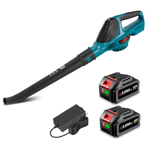 ONEVAN Sopladora de Hojas con Batería, 5 Velocidades