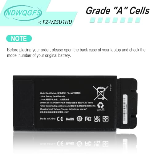 Image of FZ-VZSU1HU Battery Replacement for Panasonic Toughbook 55 FZ-55 Mk1 Mk2 10.8V 68Wh 6300mAh Li-Polymer panasonic fz-55 Battery