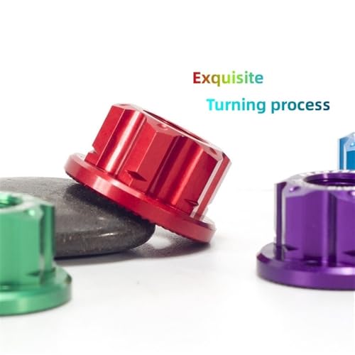 Zyhyzlf 2Pcs Bike Nuts,M10 Bicycle Axle Nuts Kit thumb #2