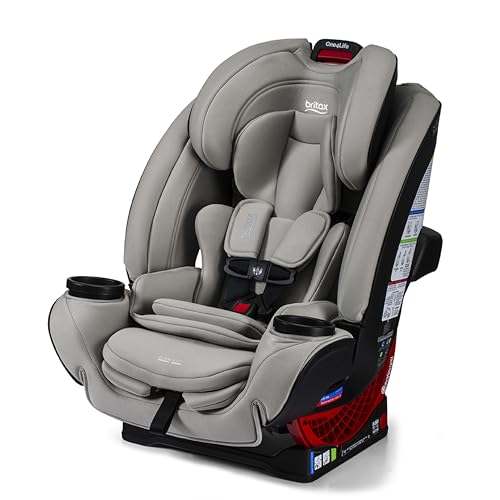 Image of Britax One4Life All-in-One Car Seat, Up to 10 Years of Use, Rear Facing, Forward Facing, & Booster Modes, Extended Rear-Facing, ClickTight Installation & Breathable SafeWash Fabrics - Parchment