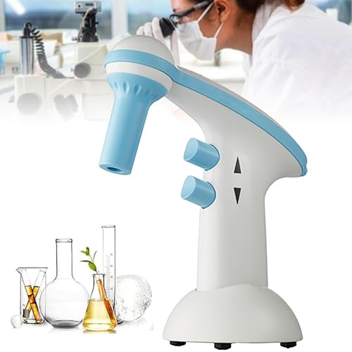 Controlador de pipeta eléctrico, llenado automático de pipetas, capacidad de 0,1 a 100 ml, velocidad de absorción de líquido: 25 ml en menos de 7 segundos, filtro hidrofóbico de 0,45 um, velocidad