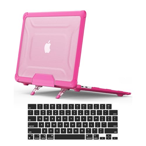 Funda MacBook Air 13.6 M2 A2681 protector antideslizante con soporte y cubre teclado