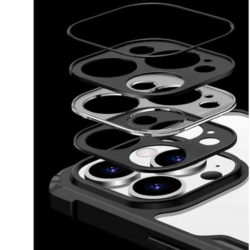 Image of Amazon Brand - Solimo Mobile Cover (Soft & Flexible Back Case with Cushioned Edges) for Apple iPhone 15 Pro (Black)