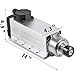 Mophorn Spindle Motor 4KW Square Air Cooled Spindle Motor ER25 Collect 18000RPM 220V CNC Spindle Motor for CNC Router Engraving Milling Machine (4KW Air Cooled)