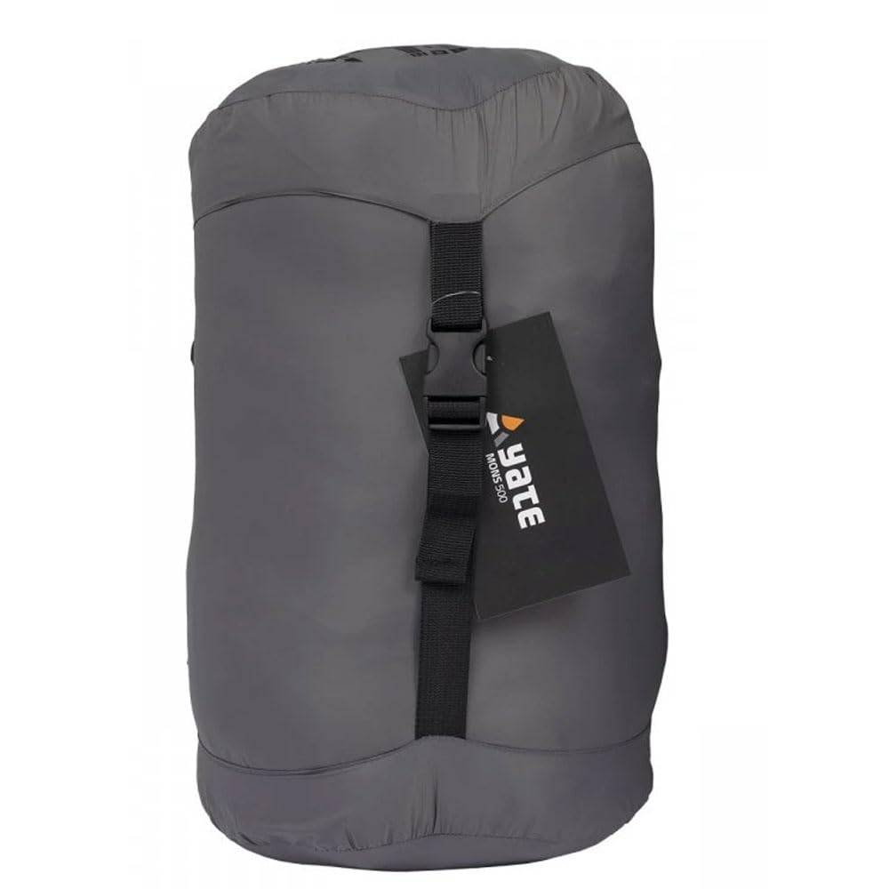 Yate Mons XXL 4 Jahreszeiten Schlafsack für Erwachsene bis Minus 24 °C 7 Kammer Hohlfaser leicht wasserabweisend 230x80 cm Winterschlafsack Partnerschlafsack Mumienschlafsack