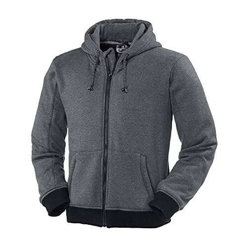 HIGHWAY 1 Motorrad Sweat Hoodie, Motorradjacke Herren mit Protektoren an...