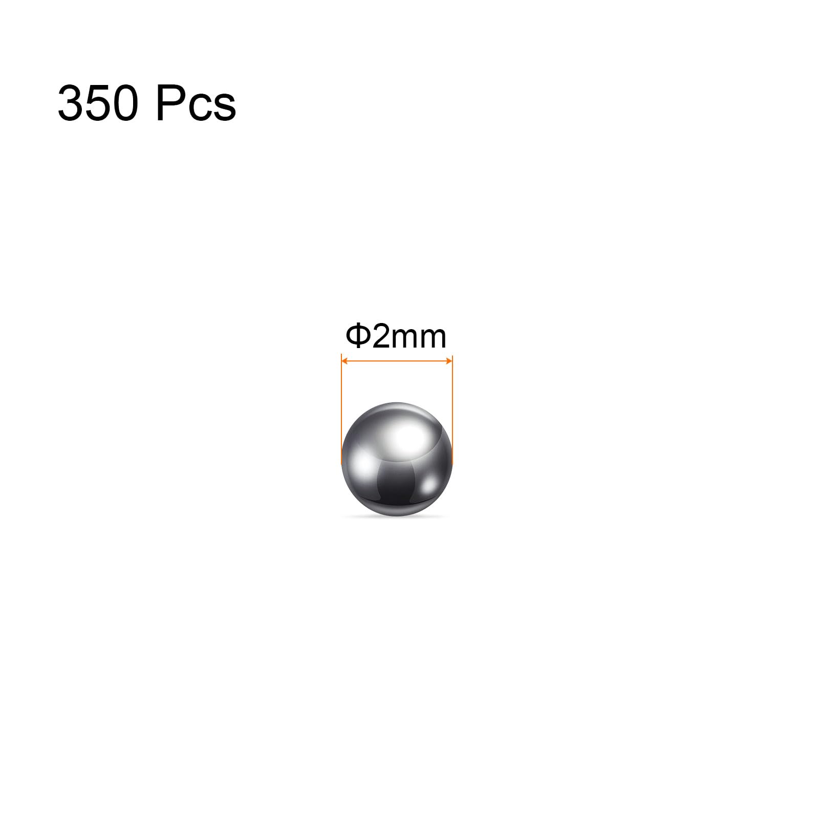 QUARKZMAN 350pz Precisione Sfere 2mm Diametro 316L Metallico di Precisione Cuscinetto a Sfera Inossidabile Acciaio Sfere per Cuscinetti